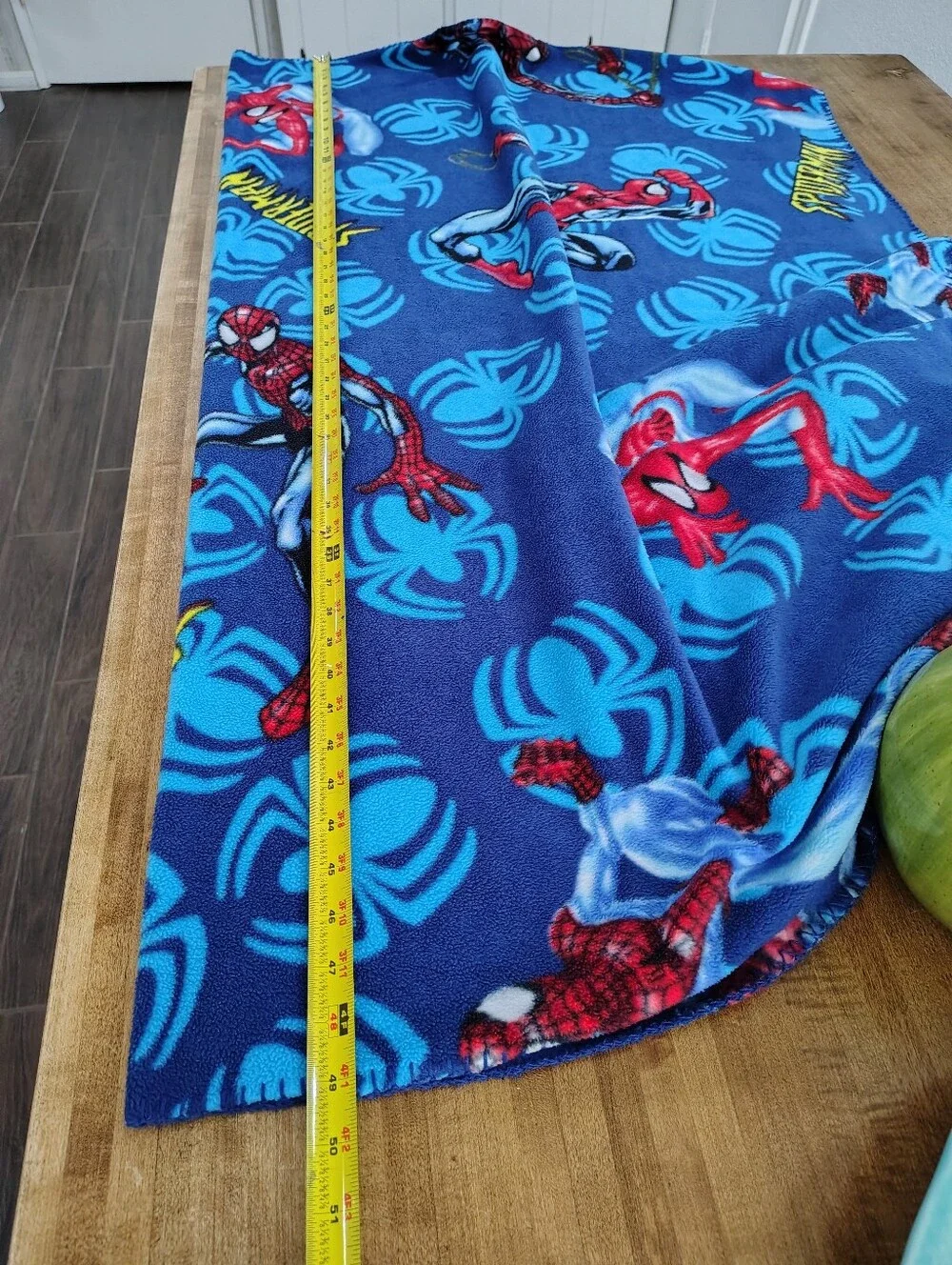 Marvel Spider-Man Blue & Red Fleece Throw Blanket/ Backpack 2004 Y2K RARE HTF